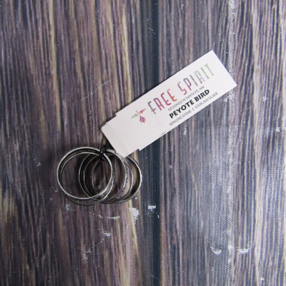 Peyote Bird NEW NWT Free Spirit Silver Rings Set - 5 Rings